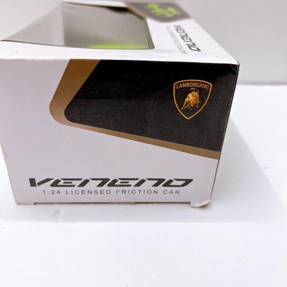 NEW! Lamborghini Veneno Friction Car 1:24 Scale Green Car Collectible Toy - Picture 7 of 8